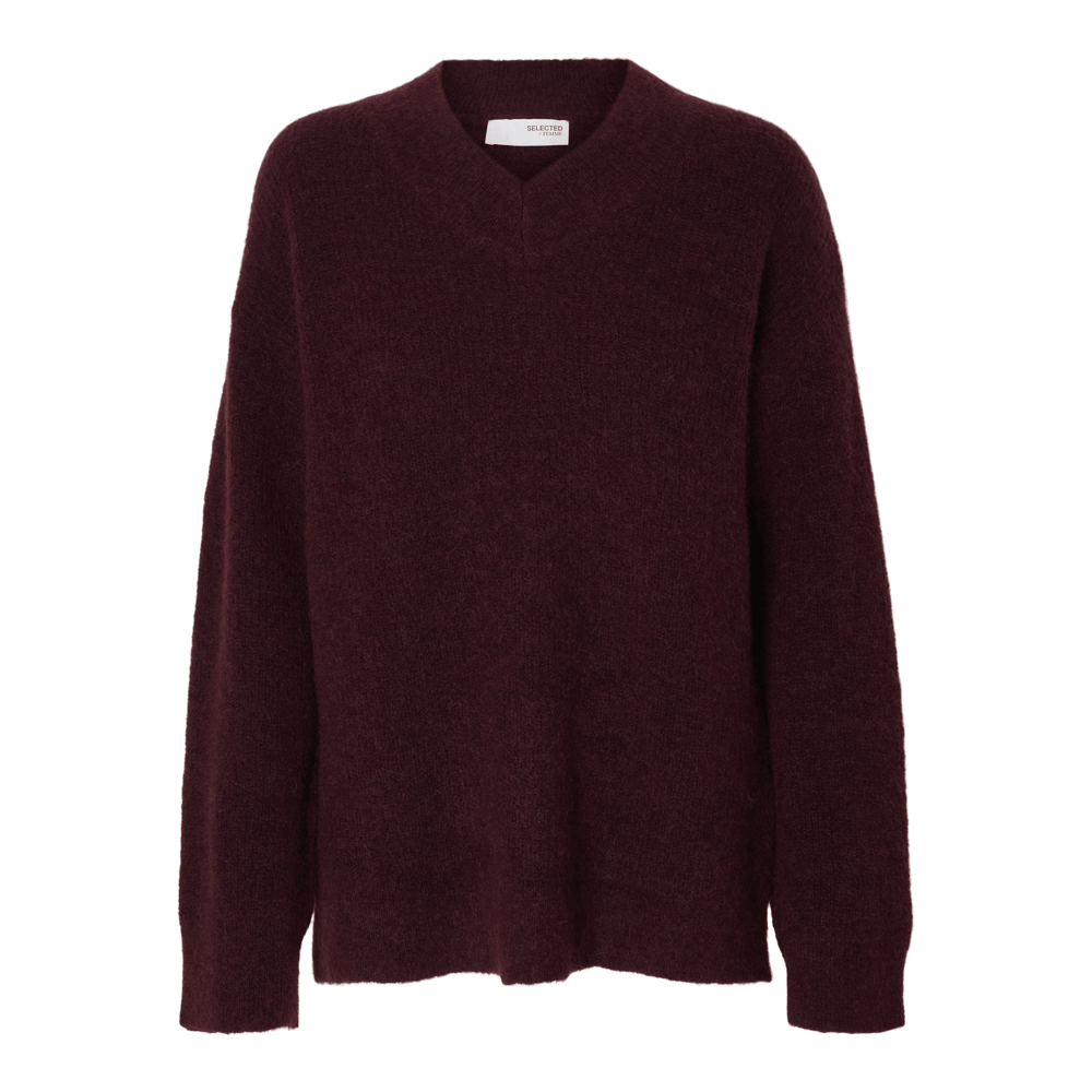 Selected Femme Sia Ras Long Sleeve Knit Top